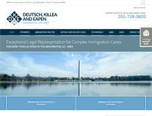 Tablet Screenshot of immigrationdc.com